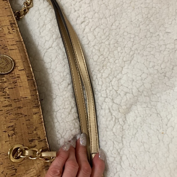 Anne Klein gold tote - Picture 9 of 10